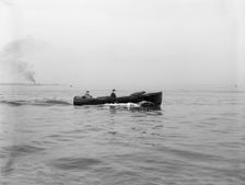 Yacht's motor launch, 1914. Creator: Kirk & Sons of Cowes