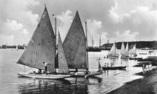 Yachting in the bay, Durban, South Africa