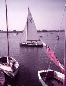 Yachting near Arundel, Sussex, c1955. Creator: Arthur Charles Kirby Ware