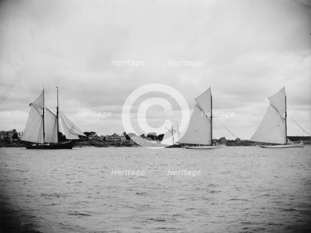 Yachts in Marblehead Harbor, June 28, 1888, 1888 June 28. Creator: Unknown.