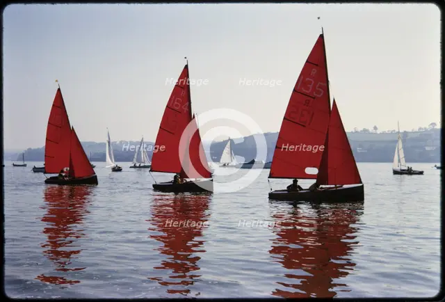 Yachts, Instow, North Devon, Devon, 1963. Creator: Norman Barnard.