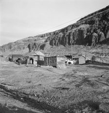 Yakima Indian village, on the Columbia River..., Celilo, Wasco County, Oregon, 1939. Creator: Dorothea Lange