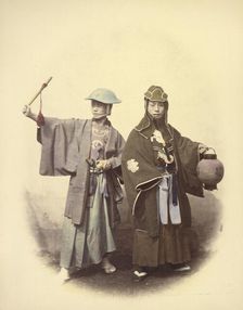 Yakonins in Fire Dress, 1866-1867. Creator: Felice Beato