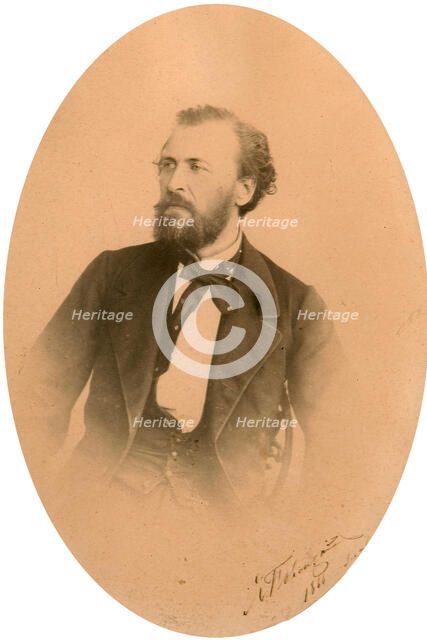 Yakov Polonsky, Russian poet, c1866. Artist: Unknown