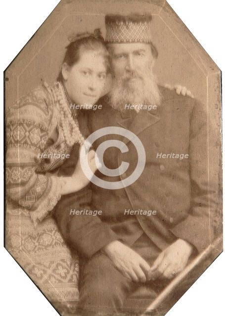 Yakov Petrovich Polonsky, Russian poet, 1880s. Artist: Andrei Osipovich Karelin