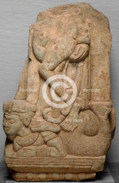Yakshi Standing on a Fishtailed Mythical Beast (Makara), 2nd century B.C./2nd century A.D. Creator: Unknown.
