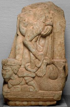 Yakshi Standing on a Fishtailed Mythical Beast (Makara), 2nd century B.C./2nd century A.D. Creator: Unknown