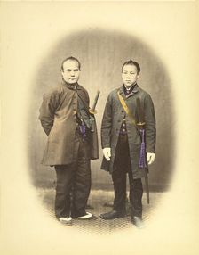 Yakunins in Semi-Foreign Costume, about 1868. Creator: Felice Beato