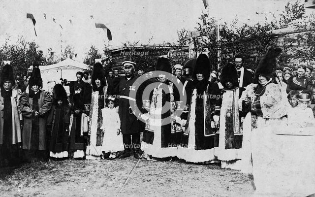 Yakuts on a holiday, late 19th cent - early 20th cent. Creator: I Popov.