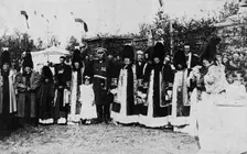 Yakuts on a holiday, late 19th cent - early 20th cent. Creator: I Popov