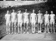 Yale Varsity line-up, between c1910 and c1915. Creator: Bain News Service