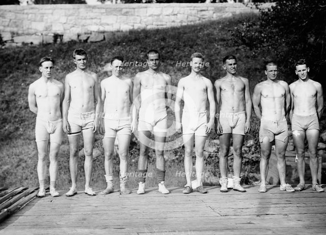 Yale Varsity line-up, between c1910 and c1915. Creator: Bain News Service.