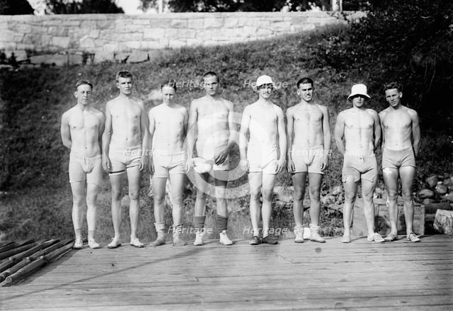 Yale Varsity line-up, between c1910 and c1915. Creator: Bain News Service.