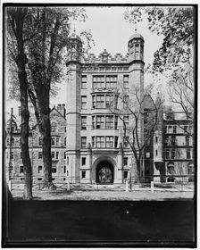 Yale College, Phelps Hall and gateway, c1901. Creator: Unknown