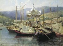 Yalta Harbour 1890. Creator: Myasoedov, Grigori Grigoryevich (1834-1911)