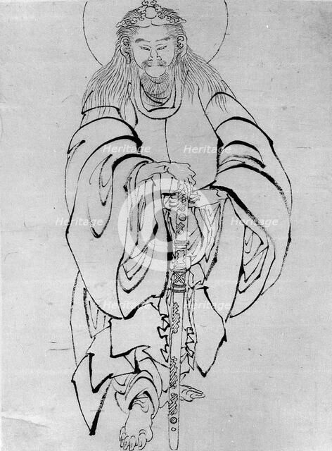 Yamato Takeru no Mikoto, 18th-19th century. Creator: School of Katsushika Hokusai.