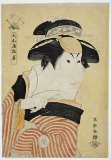 Yamatoya Tojaku (The Actor Iwai Hanshiro IV as Otoma, Daughter of Ohina from..., 1794 (Kansei 6). Creator: Toshusai Sharaku