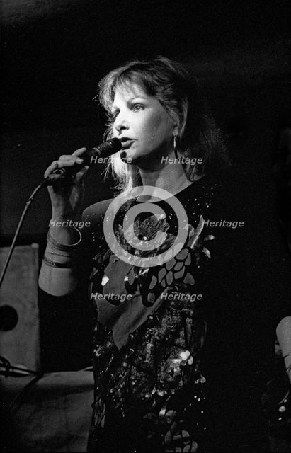 Yana Purim, Bass Cleff, Hoxton Square, London, Aug 1990. Creator: Brian O'Connor.
