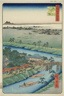 Yanagishima, from the series "One Hundred Famous Views of Edo (Meisho Edo hyakkei)", 1857. Creator: Ando Hiroshige