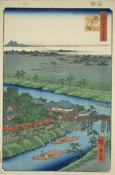 Yanagishima, from the series "One Hundred Famous Views of Edo (Meisho Edo hyakkei)", 1857. Creator: Ando Hiroshige