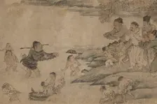 Yang Pu Moving His Family, Yuan dynasty (1279-1368). Creator: Unknown