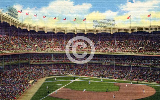 Yankee Stadium, New York City, New York, USA, 1951. Artist: Unknown
