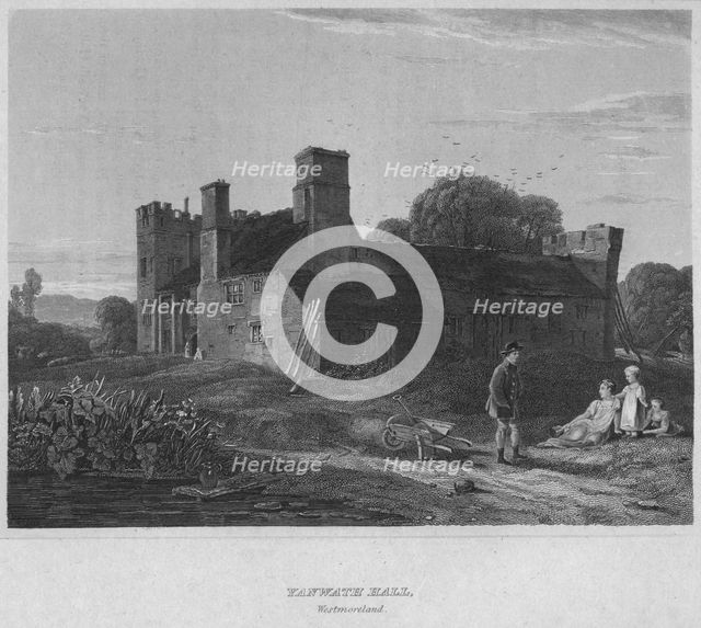 'Yanwath Hall, Westmoreland', 1814. Artist: John Greig.