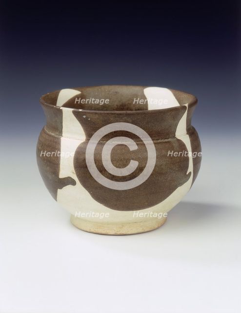 Yaozhou zhadou (slops jar), late Tang dynasty, China, 9th century. Creator: Unknown.