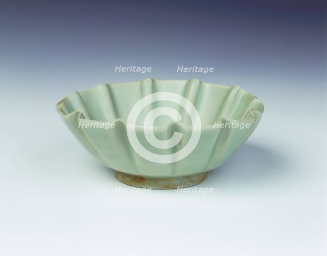 Yaozhou celadon bowl, Five Dynasties-early Northern Song dynasty, China, 10th century.  Creator: Unknown.