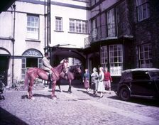 Yard of the Beaufort Arms Hotel, Monmouth, c1955. Creator: Arthur Charles Kirby Ware