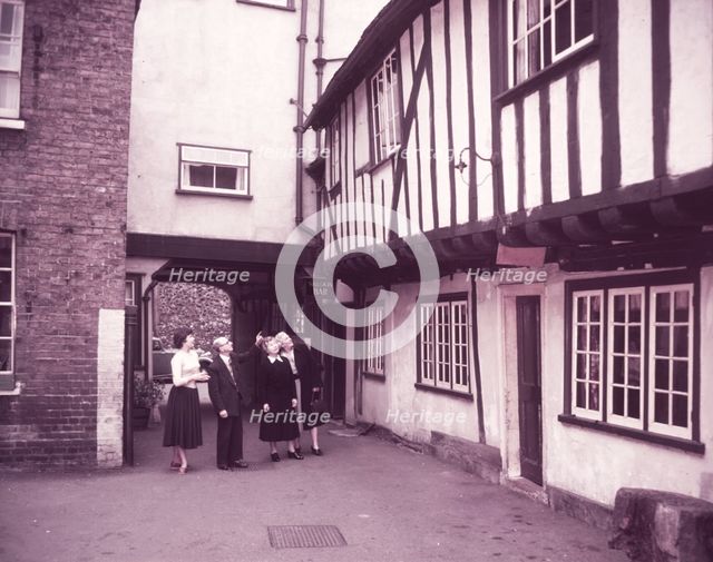 Yard of the Blue Boar, Maldon, Essex, c1955.  Creator: Arthur Charles Kirby Ware.