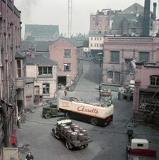 Yard of Ansells Brewery, Aston, Birmingham, c1955. Creator: Arthur Charles Kirby Ware