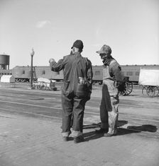 Yardmen, Grand Island, Nebraska, 1939. Creator: Dorothea Lange