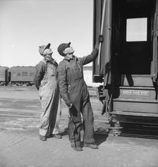 Yardmen, Grand Island, Nebraska, 1939. Creator: Dorothea Lange