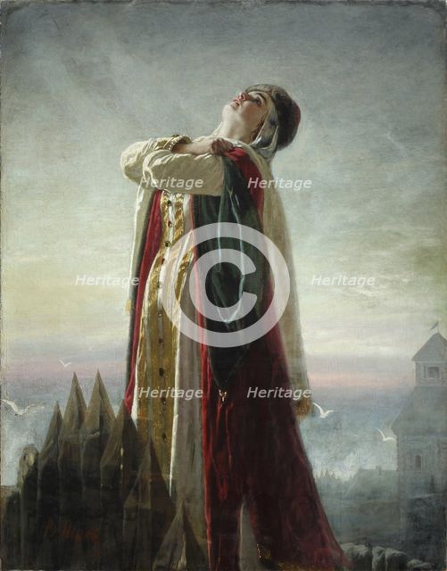Yaroslavna's Lament, 1880. Artist: Perov, Vasili Grigoryevich (1834-1882)
