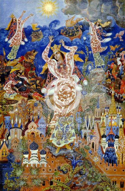 Yaroslavna's Lament, 1932-1933.  Creator: Golikov, Ivan Ivanovich (1886-1937).
