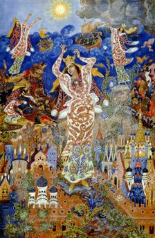 Yaroslavna's Lament, 1932-1933. Creator: Golikov, Ivan Ivanovich (1886-1937)