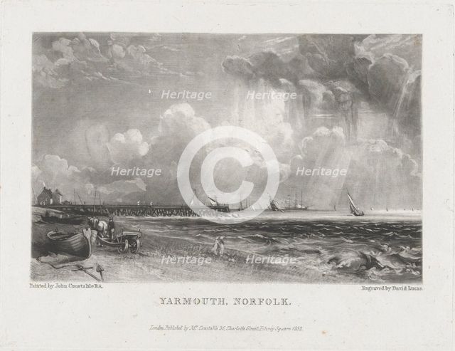 Yarmouth, Norfolk, 1832. Creator: David Lucas.