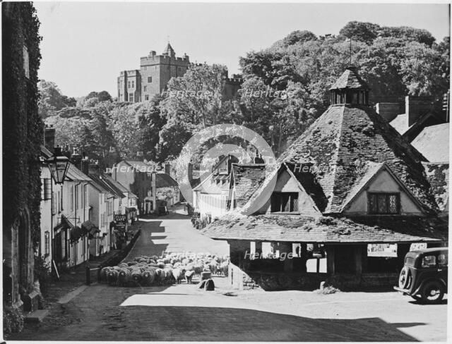 Yarn Market, High Street, Dunster, West Somerset, 1920-1950. Creator: Herbert Felton.