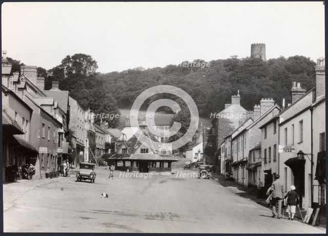 Yarn Market, High Street, Dunster, Somerset, 1925-1935. Creator: J Dixon Scott.