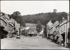 Yarn Market, High Street, Dunster, Somerset, 1925-1935. Creator: J Dixon Scott