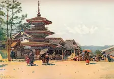 Yasaka Pagoda, Kyoto, Japan c1909. Artist: Robert Weir Allan