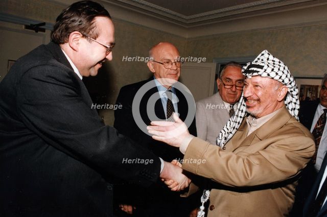 Yasir Arafat (1929-2004), Palestinian leader, 1997. Creator: Unknown.