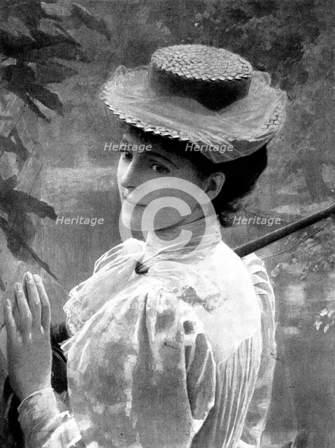 Ye Compleat Angler. -  by Lucien Davis, R.I., 1898. Creator: Unknown.