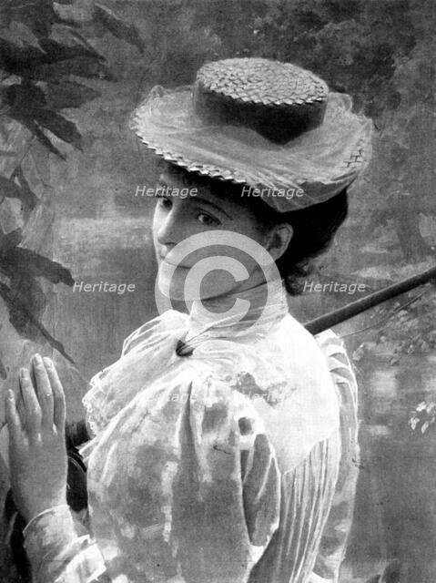 Ye Compleat Angler. -  by Lucien Davis, R.I., 1898. Creator: Unknown.