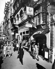 Ye Old Cock Tavern, Fleet Street, City of London, early 1920s