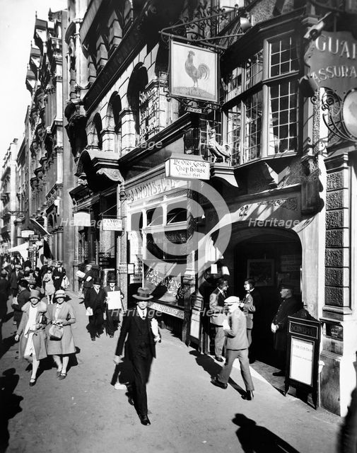 Ye Old Cock Tavern, Fleet Street, City of London, early 1920s. Creator: Unknown.