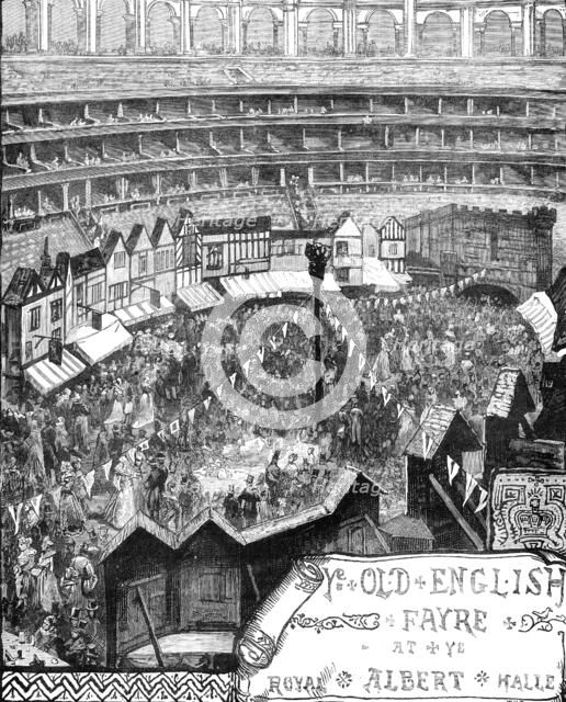 Ye Old English Fayre at ye Royal Albert Halle, 1881. Creator: Unknown.