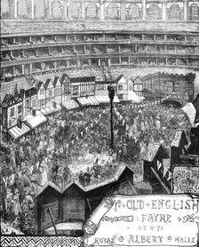 Ye Old English Fayre at ye Royal Albert Halle, 1881. Creator: Unknown