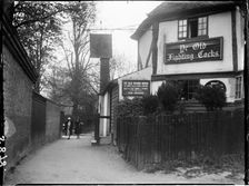 Ye Old Fighting Cocks, Abbey Mill Lane, St Albans, Hertfordshire, 1928. Creator: Katherine Jean Macfee